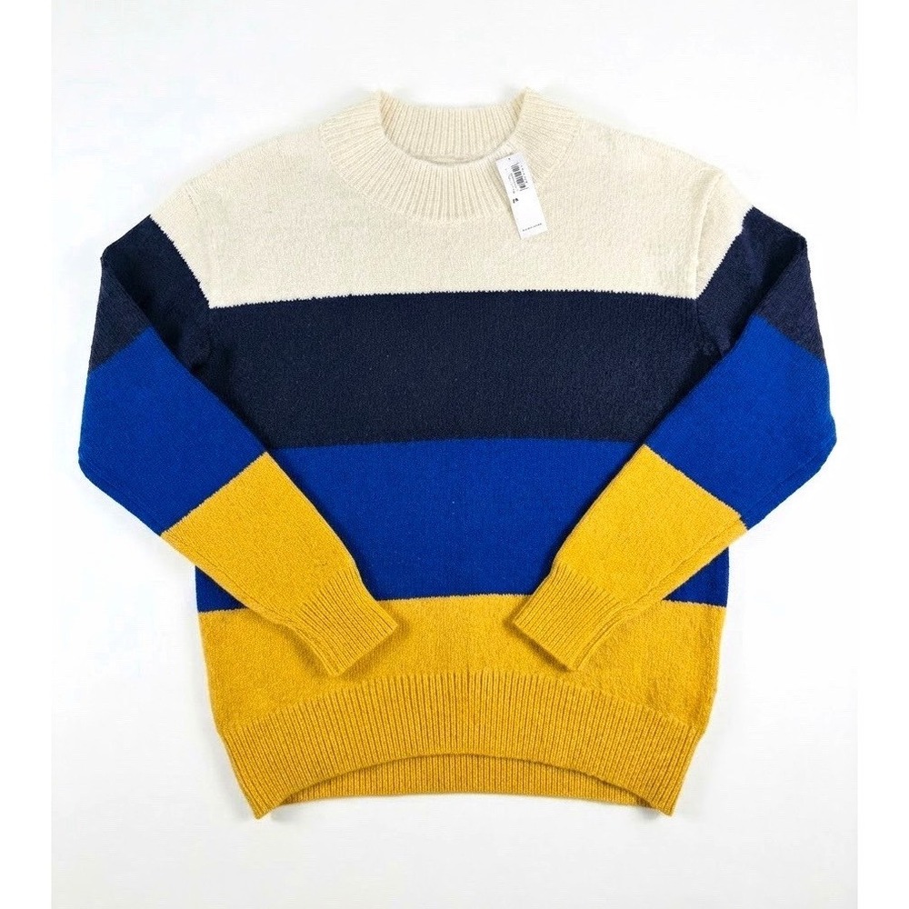 Old Navy Womens Striped Knit Crewneck Pullover Sweater Long Sleeve XS